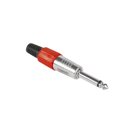 Kontakt Jack 6,3 mono HQ röd