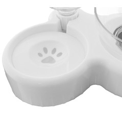 AG684E Dubbel matskål med vattenautomat