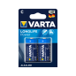 2 st Batteri R-14 LR14 C 1,5V alkalisk Varta longlife blister