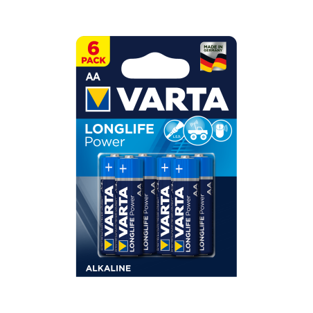 82-584- Alkaliskt batteri aa 1.5 lr6 varta longlife | HandlaSmidigt.se