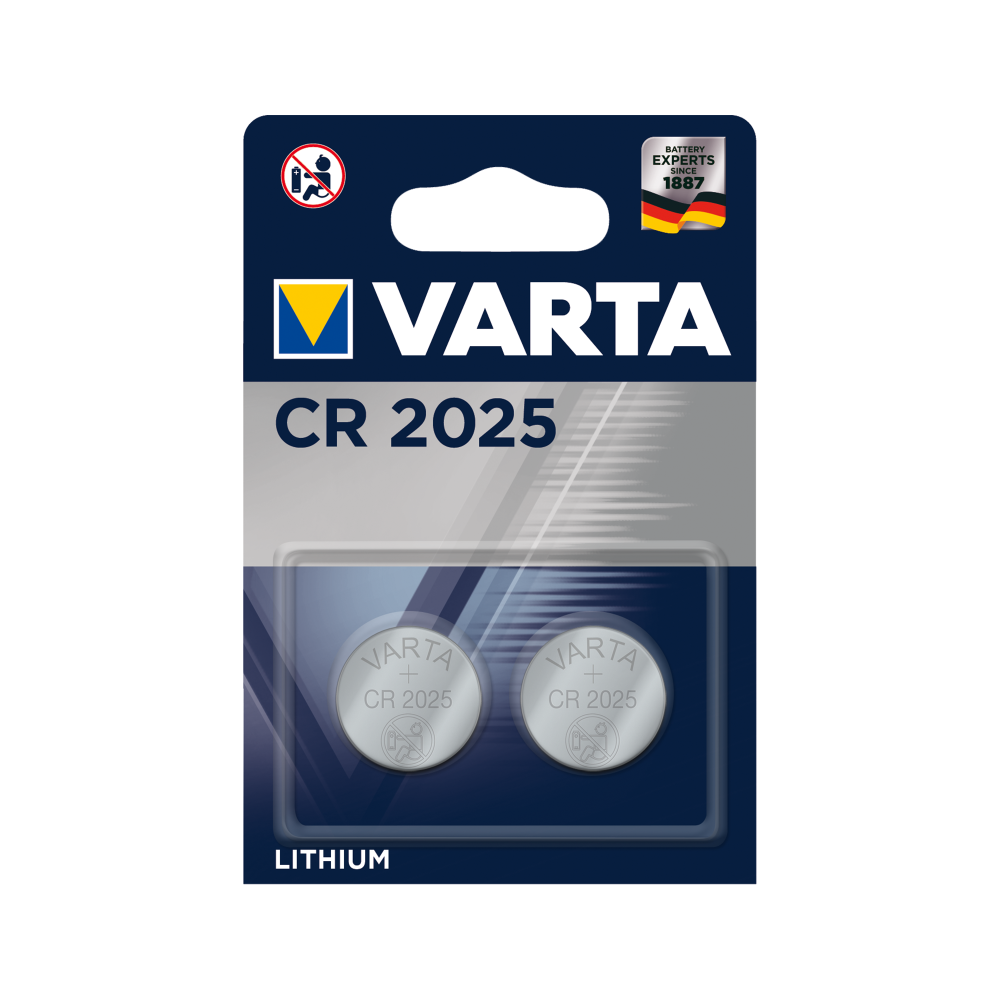 Batteri VARTA CR2025 2 st/fp. Batteri VARTA CR2025 2 st/fp.