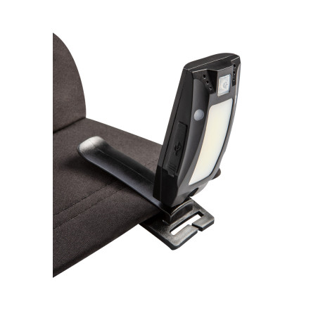 Pannlampa med uppladdningsbart USB-batteri 180 lm COB LED + rörelsesensor