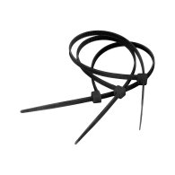 Kabelklämma 2,5 mm/10 cm svart Cabletech 100 st.