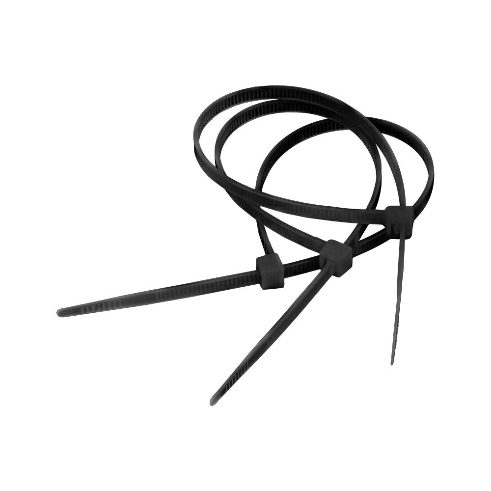 Kabelklämma 2,5 mm/10 cm svart Cabletech 100 st.