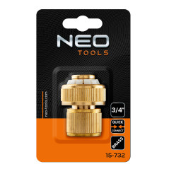 Genomföringskoppling 3/4', mässing