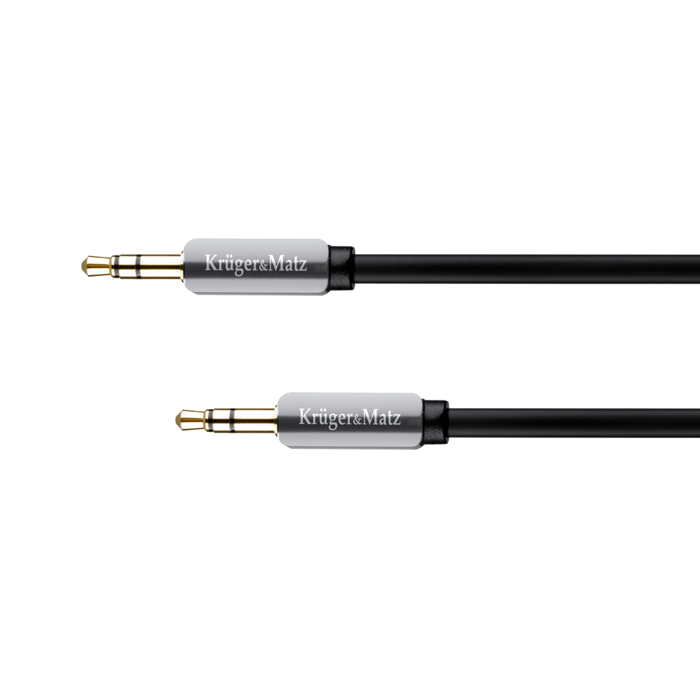 Kabel wtyk prosty - wtyk prosty jack 3.5  stereo 1.8m Kruger&Matz