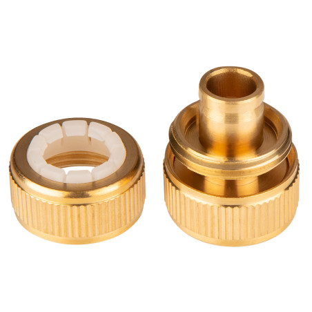 Reparatör för 1/2-tums slang, mässing