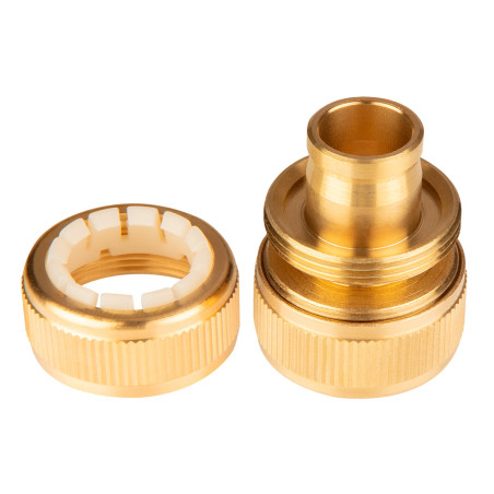 Reparatör för 3/4" slang, mässing