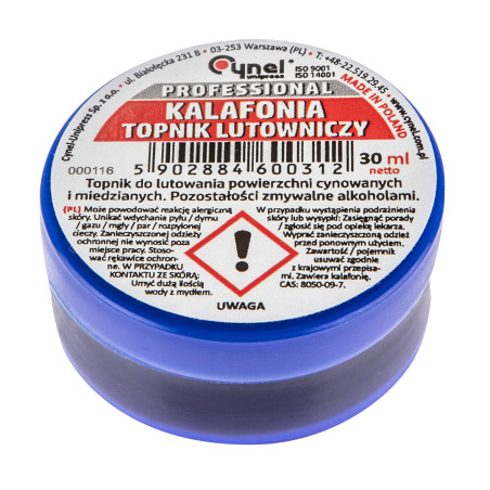 Kalafonia 30 ml translates to Kalafonia 30 ml in Swedish. | HandlaSmidigt.se