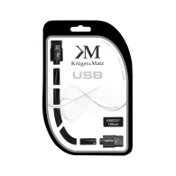 USB-kabel - micro USB-kontakt till kontakt 1,8m Kruger&Matz