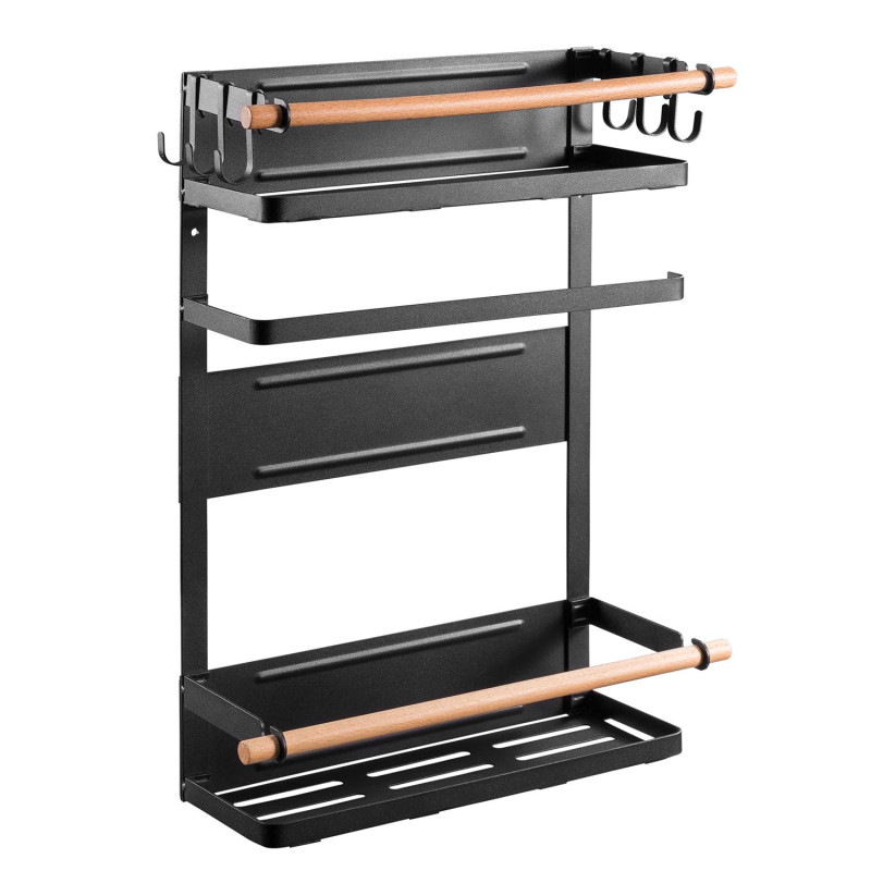 Magnetisk hylla för kylskåp / tvättmaskin Maclean, svart, max 12 kg, MC-910