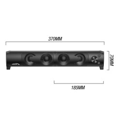 Högtalare för datorn soundbar Audiocore 3Wx2, LED, USB 5v, linjeingång, AC955