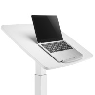Skrivbord Maclean, höjdjustering, gasfjäder, för stående och sittande arbete, max höjd 113cm, MC-892W.