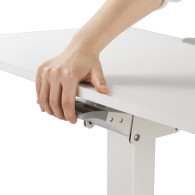 Skrivbord Maclean, höjdjustering, gasfjäder, för stående och sittande arbete, max höjd 113cm, MC-892W.