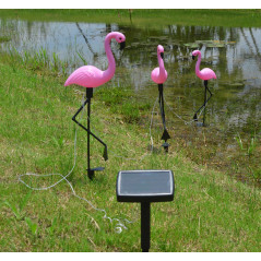 ZD50K Solarlampa flamingo stor 3 st.
