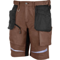 Korta bruna-svarta shorts, 'l', ce, lahti