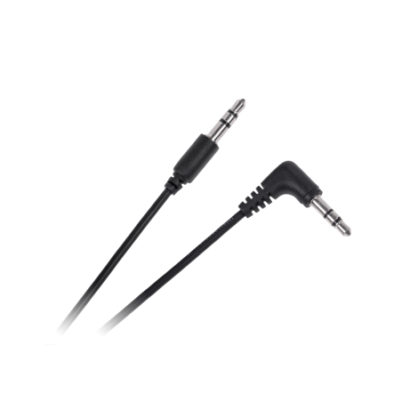 Kabel JACK 3.5 kontakt - JACK 3.5 kontakt 0.5m vinkelrät Cabletech standard