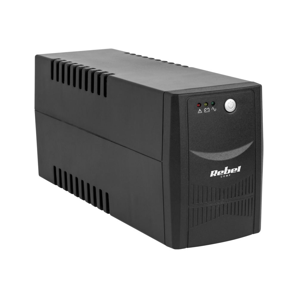 Nödströmsaggregat UPS REBEL modell Micropower 600 (offline, 600 VA / 360 W, 230 V, 50 Hz)