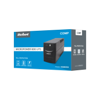 Nödströmsaggregat UPS REBEL modell Micropower 600 (offline, 600 VA / 360 W, 230 V, 50 Hz)