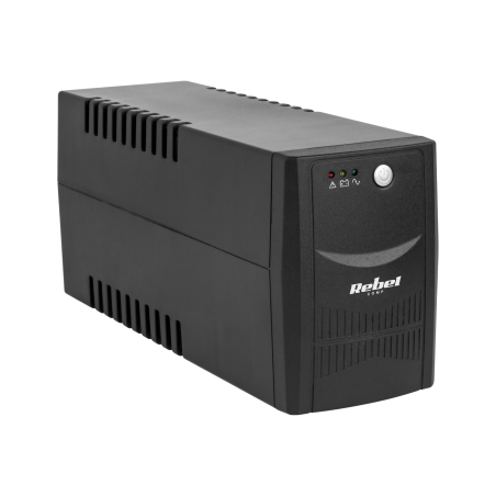 Nödströmsaggregat UPS REBEL modell Micropower 800 (offline, 800 VA / 480 W, 230 V, 50 Hz)