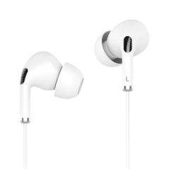 In-ear hörlurar med mikrofon på USB-C Kruger&Matz C1 vita