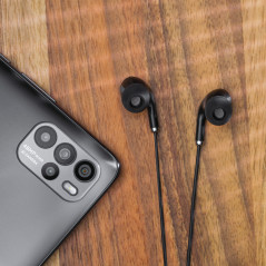 In-ear hörlurar med mikrofon på USB-C Kruger&Matz C1 svarta | HandlaSmidigt.se