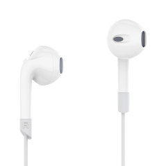 In-ear hörlurar med mikrofon på USB-C Kruger&Matz C2 vita