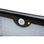Vägglampa solcell + fjärrkontroll SMD LED 900 lm