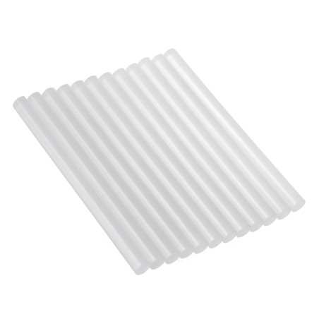 Lim för Maclean varm lim pistol, transparent - pinnar, 11x150mm, 12-pack, MCE434