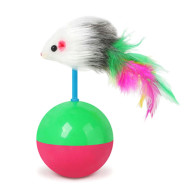 LEKATT Leksak för katter boll mus fjädrar