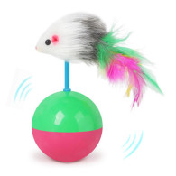LEKATT Leksak för katter boll mus fjädrar