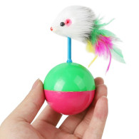 LEKATT Leksak för katter boll mus fjädrar