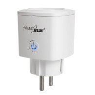 Fjärrstyrd WiFi-uttag GreenBlue, Android/iOS/Alexa/Google Home, energiförbrukning, timer, max 3680W, typ F, GB720 F