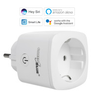 Fjärrstyrd WiFi-uttag GreenBlue, Android/iOS/Alexa/Google Home, energiförbrukning, timer, max 3680W, typ F, GB720 F