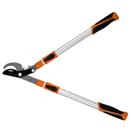 Beskärningssax med by-pass 665 mm, klipper upp till 42 mm, utväxling, teleskopiska handtag