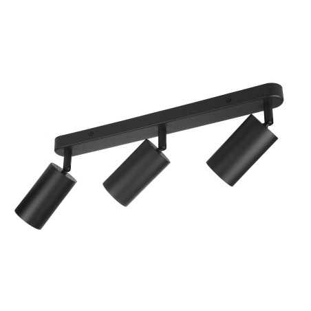 Vägg- och taklampa Maclean, riktbar, aluminium, 3xGU10, 55x100mm, mattsvart färg, MCE453 B.