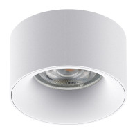 Infälld armatur / Maclean-rör, punktbelysning, rund, aluminium, GU5.3, 70x40mm, vit färg, MCE457 W/W