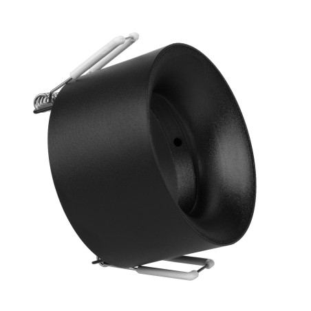 Inbyggnadsarmatur / Maclean-rör, punktbelysning, rund, aluminium, GU5.3, 70x40mm, svart färg, MCE457 B/B