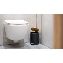 Sv: Badrumssoptunna 3 liter (svart)