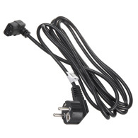 Strömkabel Maclean, vinklad, 3-stift, EU-kontakt, 1,5m, MCTV-851