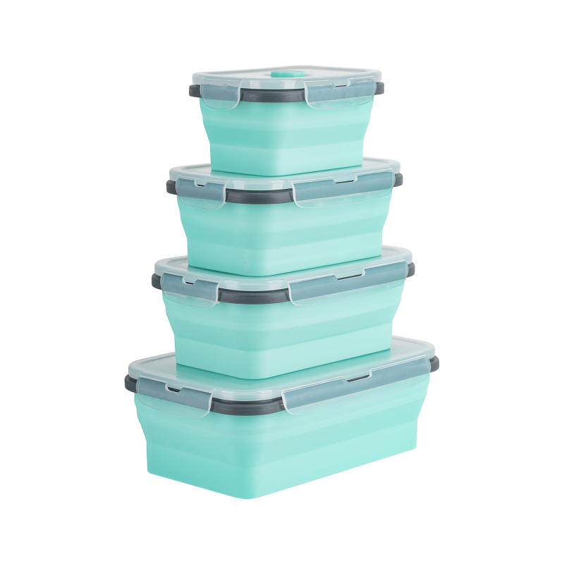 Uppvikbara rektangulära behållare set