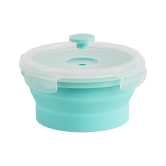 Set av hopfällbara runda behållare