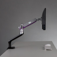 Uchwyt do monitora  Ergo Office, premium ze sprężyną gazową, podwójne ramię 17'-32' 9 kg,  ER-436