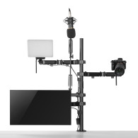 Uchwyt na monitor mikrofon kamerę i naświetlacz All-In-One Studio NanoRS,  YouTube, 17'-32', max. 9kg, RS164