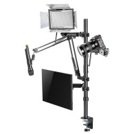 Uchwyt na monitor mikrofon kamerę i naświetlacz All-In-One Studio NanoRS,  YouTube, 17'-32', max. 9kg, RS164