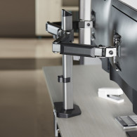 Uchwyt przegubowy na dwa monitory Deluxe Ergo Office, 17'-32', max. 9kg, ER-449