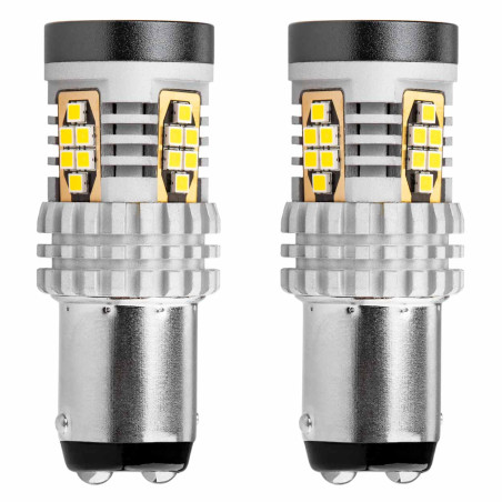 LED-lampor canbus 3020 24smd 1157 bay15d p21/5w vit 12v 24v amio-02798