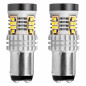 LED-lampor canbus 3020 24smd 1157 bay15d p21/5w vit 12v 24v amio-02798