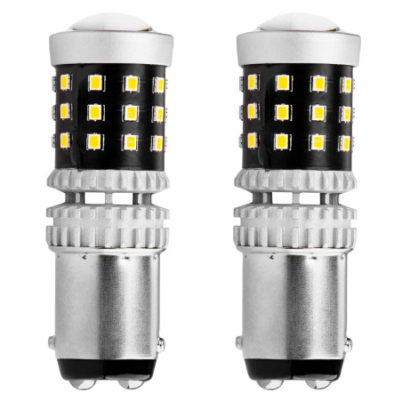 LED-lampor canbus 2016 39smd 1157 bay15d p21/5w vit 12v 24v amio-02800