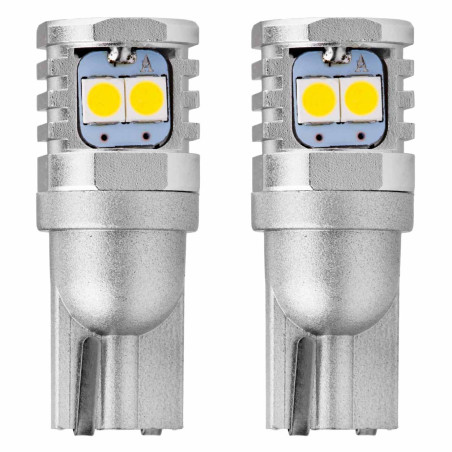 LED-lampor canbus 3030 6smd t10 w5w w10w vit 12v 24v amio-02801